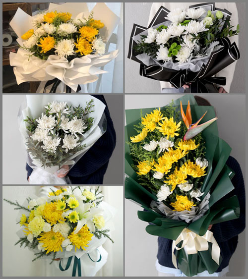 河北沧州献县商林乡白事花束代送